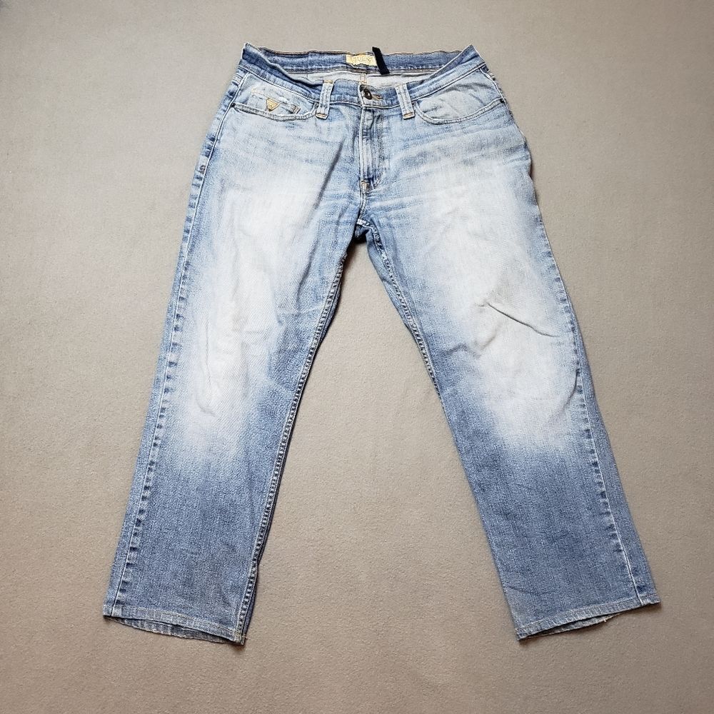 Guess Jeans Desmond Tapered Blue Jeans Classic Fit - Hemmed